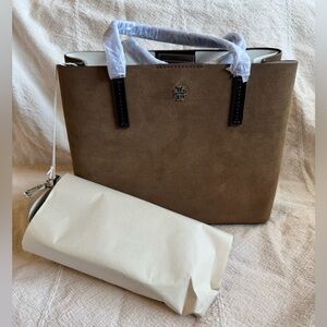 Tory Burch Brown Suede Tote